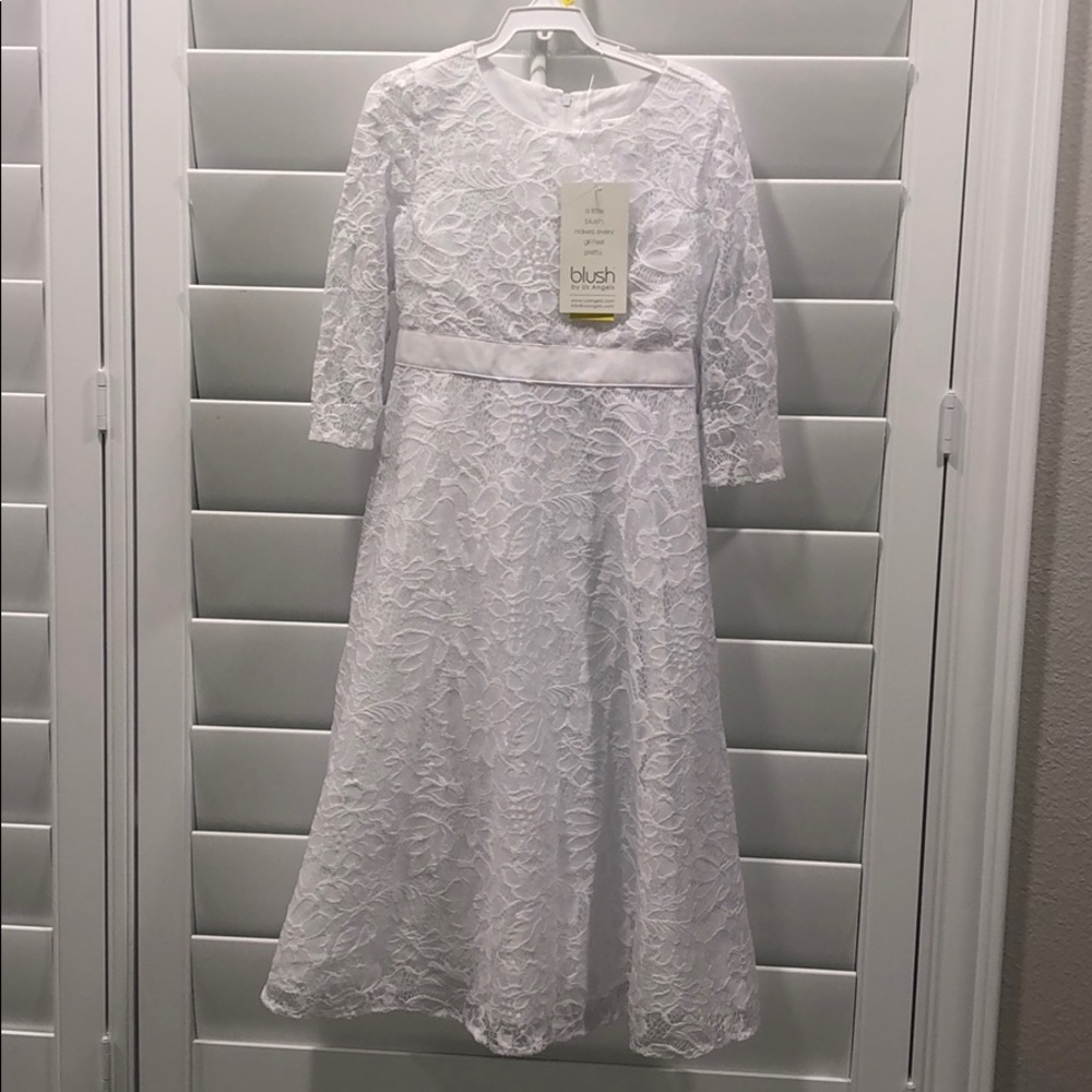 White Formal Girls Dress